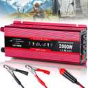 Car Power Inverter 12v to 110v 1000W/2000W(Peak) Power Inverters for Vehicles Truck Home with Dual AC Outlets and 5V USB Charging Port inversor de corriente 12v a 110v (1000W)