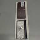 2 x Rustic Toilet Paper Holder Wall Mount - 6.69"x2.95" Solid Wood Bathroom Tissue Paper Roll Hoder with 5.7" Stainless Steel Rod, Farmhouse Paper Towel Holder for Small Space