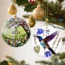 4 x Hummingbird Ornament, Christmas Ornaments: Christmas Tree Decorations, Holiday Decor, Stocking Stuffers, Gift Ideas, Xmas Gift, Hummingbird Lover Gifts & Gifts for Women