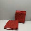 COSY HOMEER 48x20 Inch/30X20 Inch Kitchen Rug Mats Made of 100% Polypropylene 2 Pieces Soft Kitchen Mat Specialized in Anti Slippery and Machine Washable,red (20"x30"+20"x48")