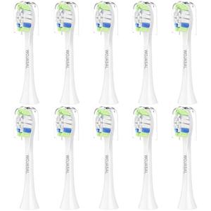 Replacement Toothbrush Brush Heads Compatible with Philips Sonicare Electric Toothbrushes with Click-on System Dupont Bristles for Optimal Plaque Remove, Pack of 9 , White Replacement Toothbrush Brush Heads Compatible with Philips Sonicare Electric Toothbrushes with Click-on System Dupont Bristles for Optimal Plaque Remove, Pack of 9 , White