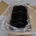 45ft X 13in Animal Barrier Fence, 32 Panels No Dig Fence for Dogs Rabbit, Anti Digging Defense Barrier Garden Edging Border, Rustproof Metal Arched Decorative Garden Fencing for Outdoor, Yard, Lawn (Black)