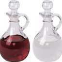 Sudbury Glass Cruet Set, 6 1/2 Inch, Set of 2