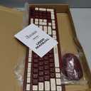 Wireless Keyboard and Mouse Combo, Reccazr 2.4G Full-Sized Keyboard and Mouse Cordless, 3 DPI Adjustable Mouse, Dual-System Keyboard for Computer/Laptop/Windows/Mac (red)