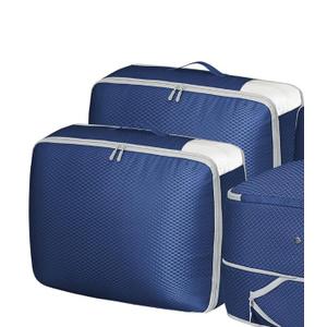DIMJ Comforter Storage Bag 3 Pack - Blanket Storage Organizer Compression Bags, Large Capacity Ultra Space Saving Self Compression Organize for Bedding, Pillow, Duvet, Sheet Storage with Zipper Window