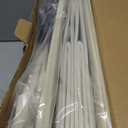 6 Inches Under Bed Storage with Wheels Pack of 2, Underbed Shoe Storage Container Bin with Clear Lid Cover, Rolling Under Bed Drawer Storage Bag Basket for Shoe Organizer Sheet Sweater - White