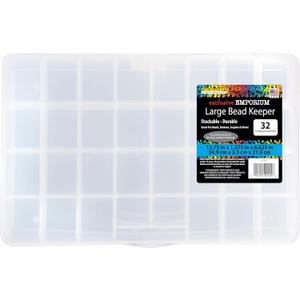 The Beadery - Large Bead Keeper Storage Box, 32 Compartment - 2176