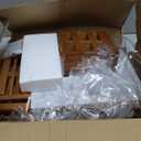 Greenual Teak Dish Drying Rack with Utensil Holder, 3 Tier Collapsible Dish Rack, Wooden Dish Racks for Kitchen Counter, Large Folding Drying Holder with Absorbent Dish Drying Mat