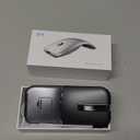 Bluetooth Arc Travel Mouse - BT & 2.4G Wireless Dual Mode, Rechargeable Slim Rotatable Portable, 3 Adjustable DPI, USB Optical Computer Silent Mouse for Microsoft Laptop PC Tablet - Graphite Black