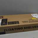 Deeper & Thicker Floating Shelves for Wall, Bathroom Shelves 24 inches Long Floating Shelf for Wall Set of 2, Over Toilet Wall Mounted Farmhouse, Rustic Brown