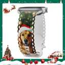 Christmas Lace Band Compatible with Apple Watch Band 38mm Women, Silicone Sport Strap Replacement Wristbands for iWatch Series Ultra 11 10 9 8 7 6 5 4 SE -Christmas Dog 38