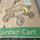 Sekey 1000lbs Garden Dump Cart for Seniors, Capacity Yard Wagon with Rubber Tires, Quick-Release Dumping & Easy-Maneuver Handle for Soil, Rocks, and Firewood, Gray