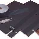 Lineco Gummed Hinging Tape for Artwork Framing, Acid-Free Linen Fabric, 1.25 inch X 35 Feet, Black (L533-1016)