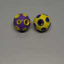 SCHITEC Dog Balls with Bell Sound, [2 Pack] Rubber Bouncy Fetch Ball for Medium Large Dogs, 3 Interactive Pet Chew Toys