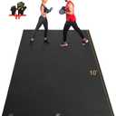 GXMMAT Extra Large Exercise Mat 16'x6'/12'x6'/10'x6'/8'x6'(7mm), Extra Wide Workout Mats for Home Gym Flooring, Non-Slip Thick Durable Cardio Mat for MMA,Plyo,Jump Rope,Weights,Fitness,Shoe-Friendly
