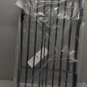 Metal Freestanding Dog Gates with Door for Outdoor Indoor,40'' Extra Wide 36'' Tall Free Standing Dog Gate for Doorways,Large Openings,Deck,Yard,Porch,Foldable Safety Pet Fence(Black,2 Panels)