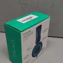 Kids Headphones - Noot Products K11 Foldable Stereo Tangle-Free 3.5mm Jack Wired Cord On-Ear Headset for Children/ Teens/ Boys/ Girls/ Smartphones/ School/ Kindle/ Airplane Travel/ Plane/ Tablet (Navy/Teal)