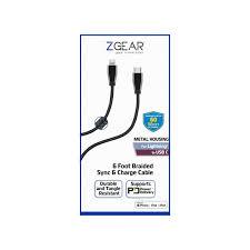 Zgear 4 Foot Sync & Charge Cable For Micro Usb
