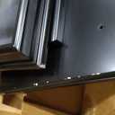 43 Inch Fireplace TV Stand with Mantel - Electric Fireplace Heater, Wooden Entertainment Center, Adjustable LED Flame, Freestanding (750W/1500W),Black