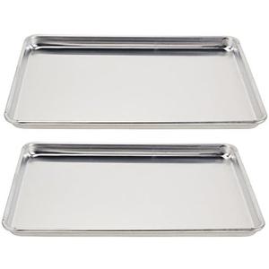 Vollrath (5303) WearEver HalfSize Sheet Pans, Set of 2 (18Inch x 13Inch x 1Inch, Aluminum)