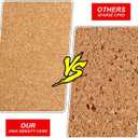 Cork Board Bulletin Board 24“ x 18”, Black Wood Framed Corkboard, Office Board for Wall Cork, Large Wall Mounted Notice Pin Board with 16 Push Pins for School, Home & Office