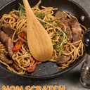 MORGLES 5 Pcs Wooden Spoons for Cooking, 12 Inches Long Handle Spoons for Mixing, Tasting Stirring Food, Large Wooden Cooking Utensils for Kitchen and Crafts