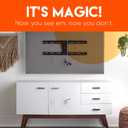 ECHOGEAR Wall Brush Plate 2 Pack for Hiding Up to 8 Low Voltage Cables - Sturdy Brushes with Cable Catching Design - Ideal Cable Pass Through for Wall Mounted TVs