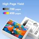 63XL Ink Cartridges Black and Color High Yield Replacement for HP Ink 63 63XL Ink Cartridge Combo Pack Work for HP Envy 4520 4512 OfficeJet 3830 5258 4650 5255 DeskJet 3630 3632 Printer Ink 63 (2Pack)