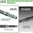 10L0L Golf Cart Driver/Passenger Side Rear Axle Shaft Sets with Bearing Seal Kit Fits EZGO TXT/Medalist Electric1994-2013, Replace OEM 20377G11 20377G12, 15112G1