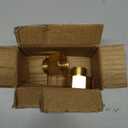 GESHATEN 3/4” GHT Male x 1” NPT Female Connector, Brass Garden Hose Fitting, Adapter, Industrial Metal Brass Garden Hose to Pipe Fittings Connect (2 Pack)