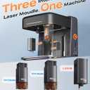 Creality Falcon A1C 5W AI Laser Engraver with AI Camera, Interchangeable Laser Platform, Class 1 Laser Engraving Machine with Auto Focus, 0.1mm Positioning, 15,000mm/min for Wood, Leather &DIY Crafts