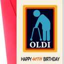 Funny 40th Birthday Card for Men Women, Happy 40 Year Old Birthday Card for Mom Dad Husband Wife Brother Sister, Unique 40th Birthday Gift Idea for Him Her, 40th Birthday Decorations (ACH-019)