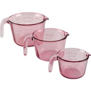 COOK WITH COLOR Glass Measuring Cups - Ideal for Cooking and Baking, Purple