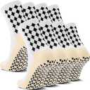 2/4 Pairs Grip Soccer Socks for Men Women Cushioned Non Slip Football Basketball Athletic Sports Socks