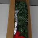 2FT Pre-lit Artificial Small Mini Christmas Tree with Warm White Multi-Color LED Lights, Remote Control and Timer, Perfect for Xmas Tabletop Decorations, Home, Kitchen, Dining Table top Green