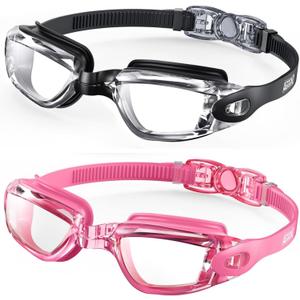 Aegend Swim Goggles, 2 Pack Swimming Goggles No Leaking Adult Men Women Youth
