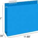 HERKKA Extra Capacity Hanging File Folders, 30 Pack Reinforced Letter Size Hanging Folders with Heavy Duty 3 Inch Expansion, Designed for Bulky Files, Medical Charts, Adjustable Tabs, Assorted Colors