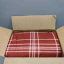 FRAMICS Christmas Quilts Set 3 Piece, King Size Quilts, Reversible Comforter Red Plaid Printed Quilt, Snowman Moose Farmhouse Quilts, Lightweight Comforter Set, 96" x 106", 1 Quilt+ 2 Pillow Shams