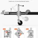 VEVOR Trailer Jack with Wheel, 1000 lbs Load Capacity, Heavy Duty Swivel Boat Trailer Jack with PP Single Wheel & Ergonomic Handle, 10-inch Lift, Fit for RVs, Boats, Horse Trailers, Utility Trailers