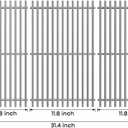 Stanbroil Stainless Steel Cooking Grates for Weber Summit 600 Series Summit E/S 640/650/660/670 Gas Grills with a Smoker Box, Replacement Parts for Weber 67552 - Set of 3