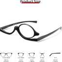 JM 2 Pairs Makeup Reading Glasses Magnifying Flip Down Cosmetic Readers for Women with Spring Hinge +5.0