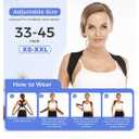 Posture Corrector for Women and Men, Back Brace Adjustable Upper Posture Support, Shoulder Posture Brace,Back Support,Comfortable Back Straightener Support for Clavicle Support