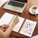 VIIJJUE Trendy Teacher Notebook, Back to School Teacher Gifts Journal, Teachers Appreciation Gifts Journals for Writing, Aesthetic Teaching Hardcover Spiral Notebooks, 5.5x8.3 Inch