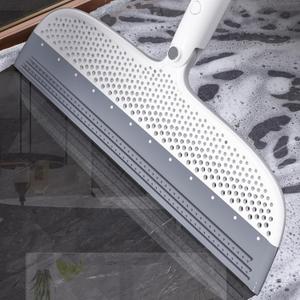 Multifunction Floor Squeegee Broom for Pet Hair Removal, Silicone Magic-Style Broom for Floor Cleaning, 51.77" Long Handle for Carpet, Bathroom Tile, Hardwood Floors, Garage, Liquid Spills, Fine Dust (Large)