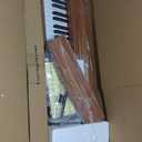 Digital Piano Keyboard for Beginners, Full Size 88 Key Semi-Weighted Keyboard Electric Piano with Stand,Power Adapter,Sheet Music Stand,Pedal,Headphone,USB-MIDI Compatible,Wood Grain Apricot