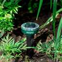 Gopher Repellent Ultrasonic Solar Powered - Mole Repellent Stakes Outdoor Pet Safe - Groundhog Repeller Snake Rodent Gopher Spikes Chaser - Sonic Mole Deterrent Devices (4)