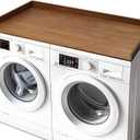 Gashell Washer Dryer Countertop, 27.5" x 54" Bamboo Washer and Dryer Countertop for Laundry Room Organization(Retro Brown), Standard