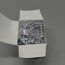 16 Feet Christmas Wood Bead Garland Wooden Bead Garland for Christmas Tree Holiday Decoration (Silver)