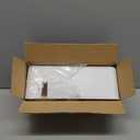 Changsuo Small Cable Management Box with Bamboo Lid for Extension Cord Power Stripe Surge Protector Wire Concealer Organizer Cover Hider (White)