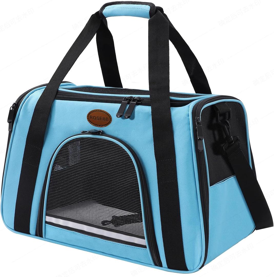 Cat Carrier Dog Carrier Pet Carriers for Medium Small Cats Dogs Puppies up to 15 Lbs,TSA Airline Approved Small Dog Cat Carriers Soft Sided,Collapsible Travel Puppy Carrier (Blue, Medium) Cat Carrier Dog Carrier Pet Carriers for Medium Small Cats Dogs Puppies up to 15 Lbs,TSA Airline Approved Small Dog Cat Carriers Soft Sided,Collapsible Travel Puppy Carrier (Blue, Medium)